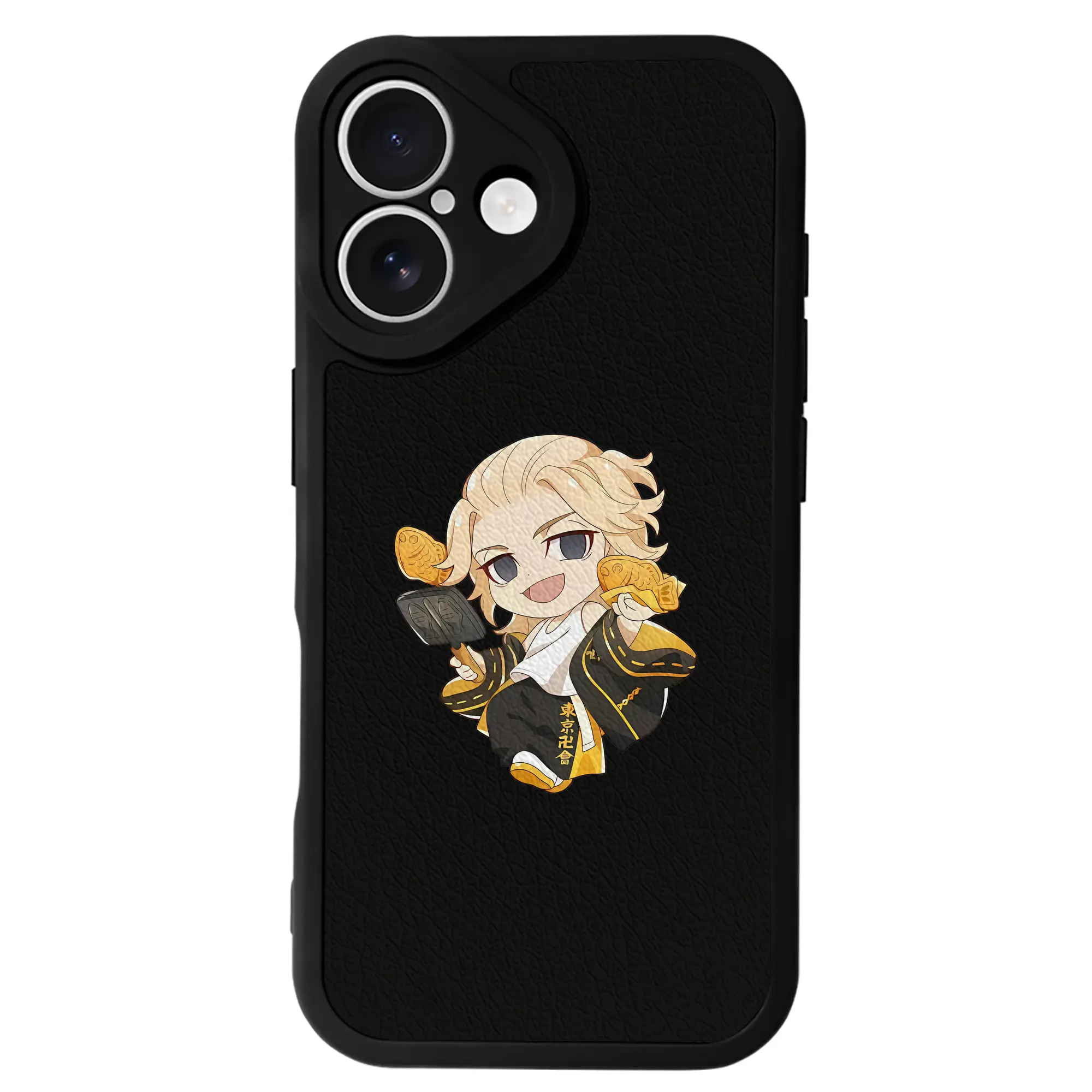 東京リベンジャーズ グッズ,佐野万次郎 - IPhone 16シリーズ対応 ・ シリコンスマホケース ・ レザー調 ・ 高精度フィット ・ 耐衝撃 ・ ワイヤレス充電対応 ・ 精密カット